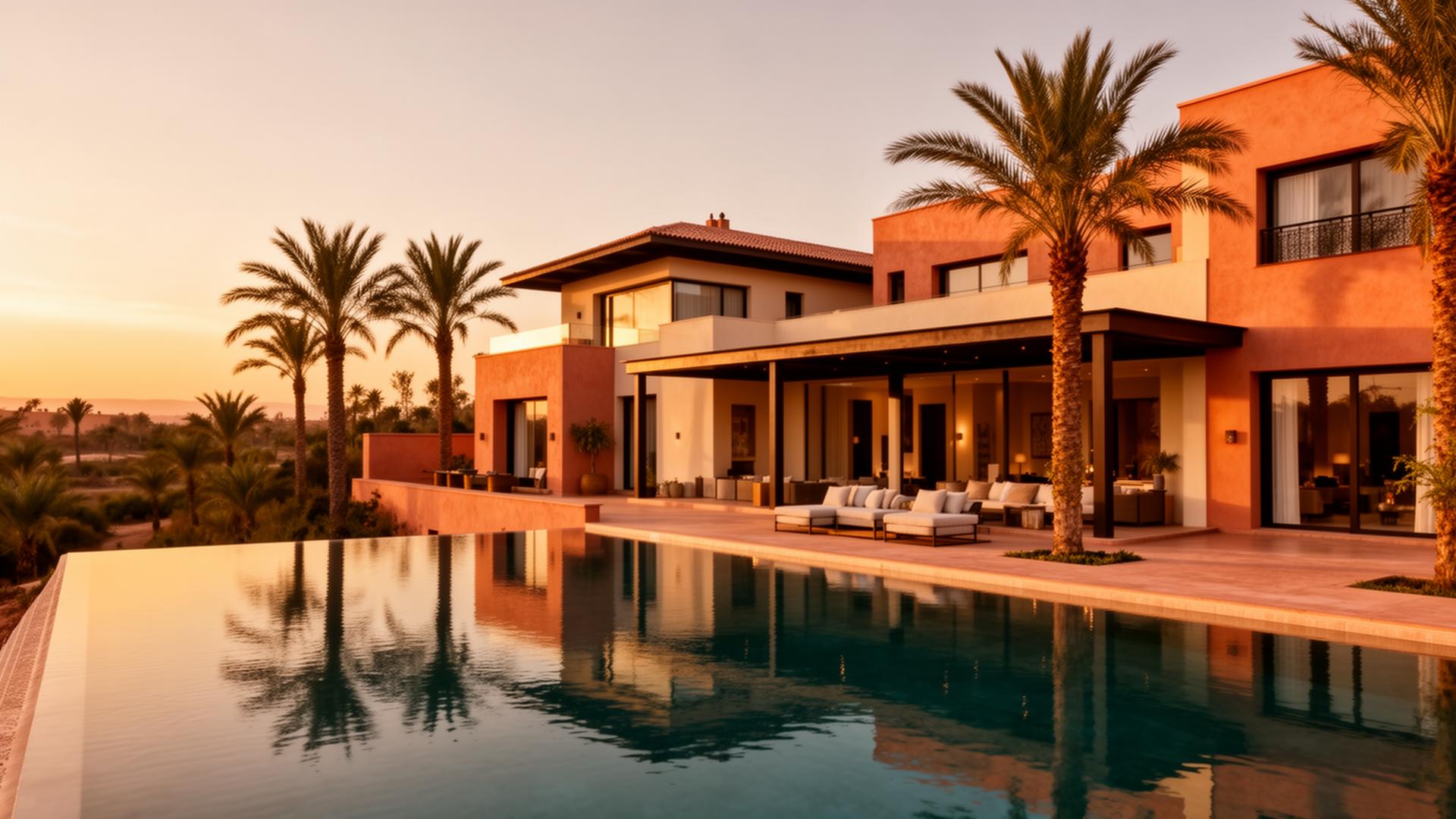 Villa de luxe avec piscine à Marrakech